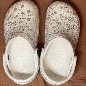 Crocs Glitter Clogs (Kids Size:12)